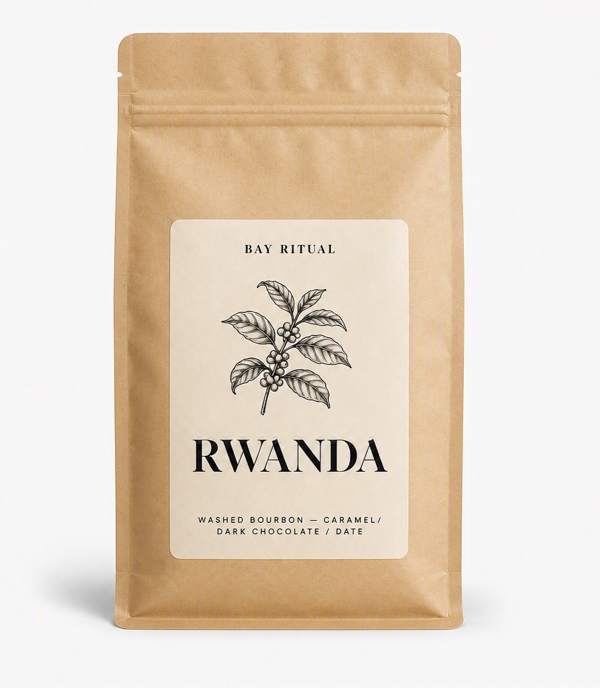 Bay Ritual Coffee Rwanda label